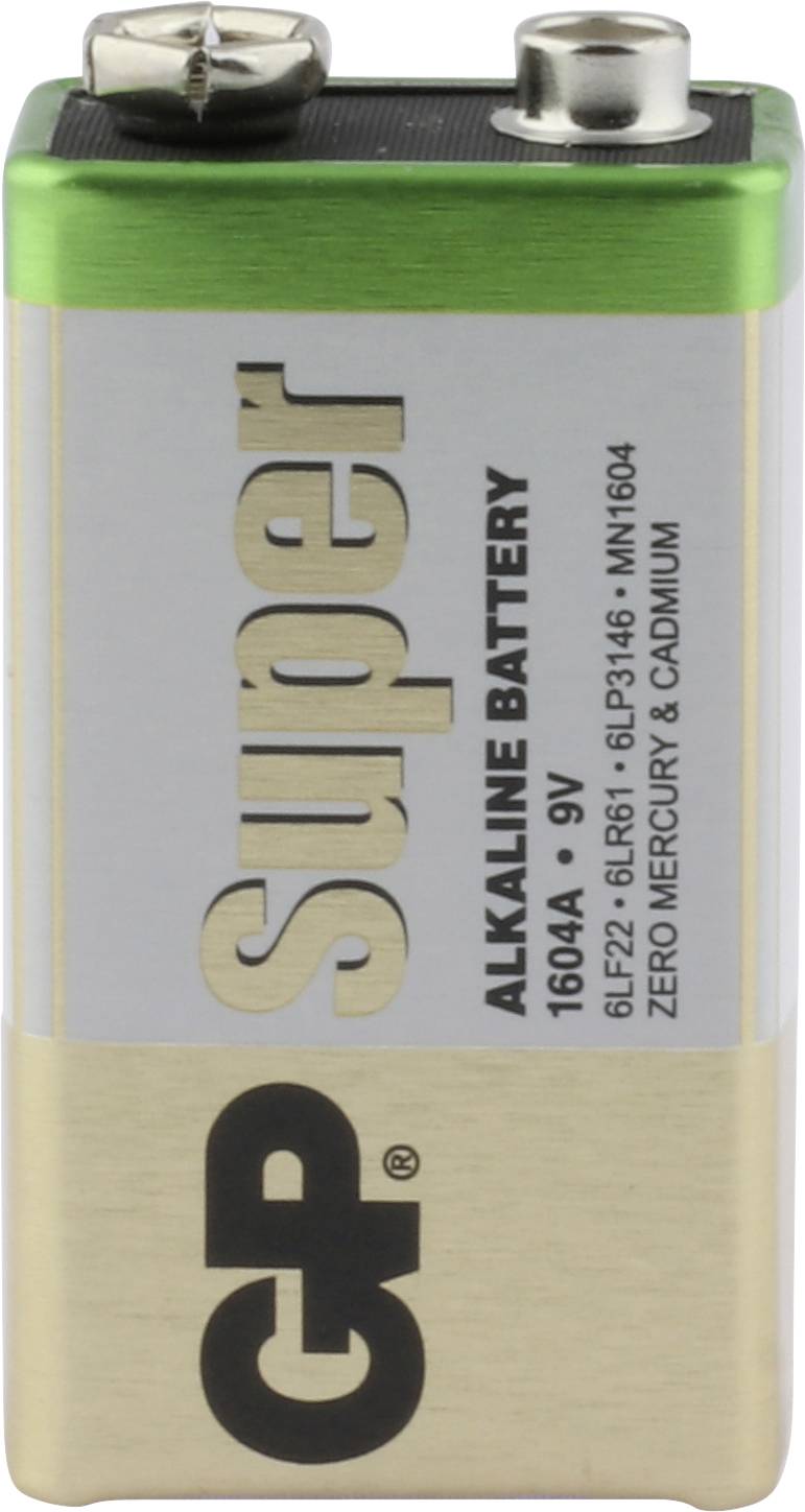 GP Super 9 V Block-Batterie Alkali-Mangan 9 V 10 St.