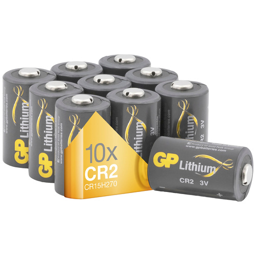 GP Batteries GPCR2ECO654C10 Fotobatterie CR 2 Lithium 3V 10St.