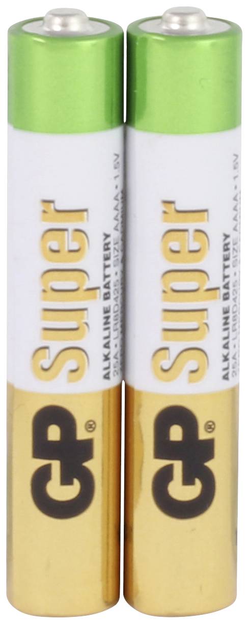 GP Super Mini (AAAA)-Batterie Mini (AAAA) Alkali-Mangan 1.5V 2St.