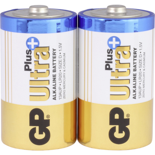 GP Batteries GP13AUP / LR20 Mono (D)-Batterie Alkali-Mangan 1.5V 2St.
