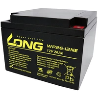Long WP26-12NE WP26-12NE Bleiakku 12V 26Ah Blei-Vlies (AGM) (B x H x T) 166 x 125 x 175mm M6-Schraubanschluss Zyklenfest, Geringe Long WP26-12NE WP26-12NE Bleiakku 12V 26Ah Blei-Vlies (AGM) (B x H x T) 166 x 125 x 175mm M6-Schraubanschluss Zyklenfest, Geringe
