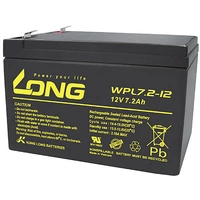 Long WPL7.2-12 WPL7.2-12 Bleiakku 12V 7.2Ah Blei-Vlies (AGM) (B x H x T) 151 x 102 x 65mm Flachstecker 6.35mm Geringe Long WPL7.2-12 WPL7.2-12 Bleiakku 12V 7.2Ah Blei-Vlies (AGM) (B x H x T) 151 x 102 x 65mm Flachstecker 6.35mm Geringe