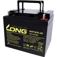 Long WP45-12 WP45-12 Bleiakku 12V 45Ah Blei-Vlies (AGM) (B x H x T) 199 x 171 x 166mm M6-Schraubanschluss VDS-Zertifizierung Long WP45-12 WP45-12 Bleiakku 12V 45Ah Blei-Vlies (AGM) (B x H x T) 199 x 171 x 166mm M6-Schraubanschluss VDS-Zertifizierung