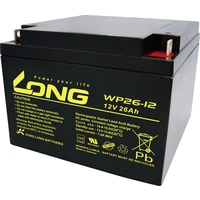 Long WP26-12 WP26-12 Bleiakku 12V 26Ah Blei-Vlies (AGM) (B x H x T) 166 x 125 x 175mm M5-Schraubanschluss VDS-Zertifizierung Long WP26-12 WP26-12 Bleiakku 12V 26Ah Blei-Vlies (AGM) (B x H x T) 166 x 125 x 175mm M5-Schraubanschluss VDS-Zertifizierung