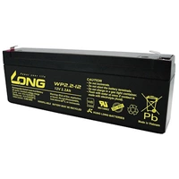 Long WP2.2-12 WP2.2-12 Bleiakku 12 V 2.2 Ah Blei-Vlies (AGM) (B x H x T) 178 x 66 x 34 mm Flachstec Long WP2.2-12 WP2.2-12 Bleiakku 12 V 2.2 Ah Blei-Vlies (AGM) (B x H x T) 178 x 66 x 34 mm Flachstec
