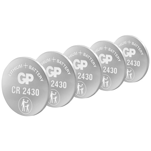 GP Batteries Knopfzelle CR 2430 3V 5 St. Lithium GPCR2430-7C5