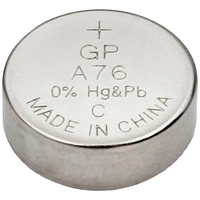 GP Knopfzelle LR 44 1.5V 10 St. 110 mAh Alkali-Mangan GP76ASTD496C10 GP Knopfzelle LR 44 1.5V 10 St. 110 mAh Alkali-Mangan GP76ASTD496C10