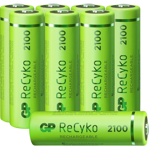 GP Batteries GPRCK210AA086C4 Mignon (AA)-Akku NiMH 2100 mAh 1.2 V 8 St.