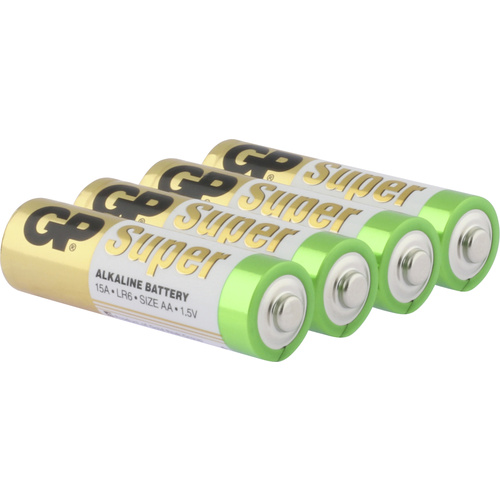 GP Batteries Super Mignon (AA)-Batterie Alkali-Mangan 1.5V 4St.