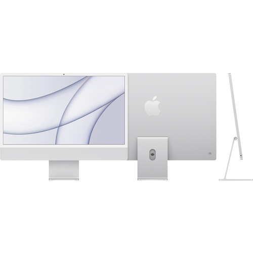 Apple iMac Retina 4.5K (2021) 61cm 24 Zoll M1 8GB RAM 256GB SSD M1 7-Core GPU Silber MacOS