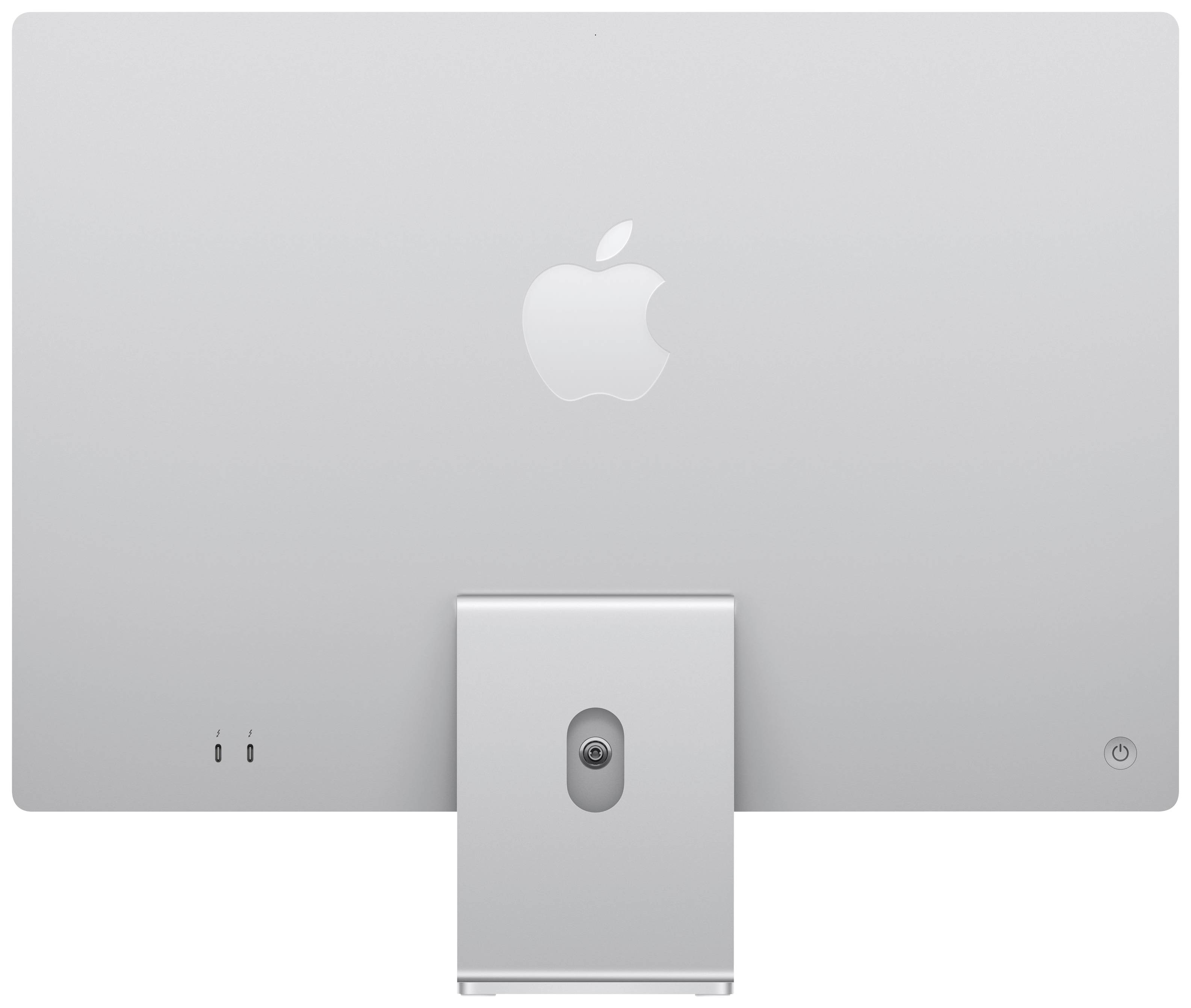 Apple iMac 24 Retina 4.5K (2021) 61cm (24 Zoll) M1 8-Core CPU 8GB RAM 256GB SSD M1 7-Core GPU Silber MGTF3D/A