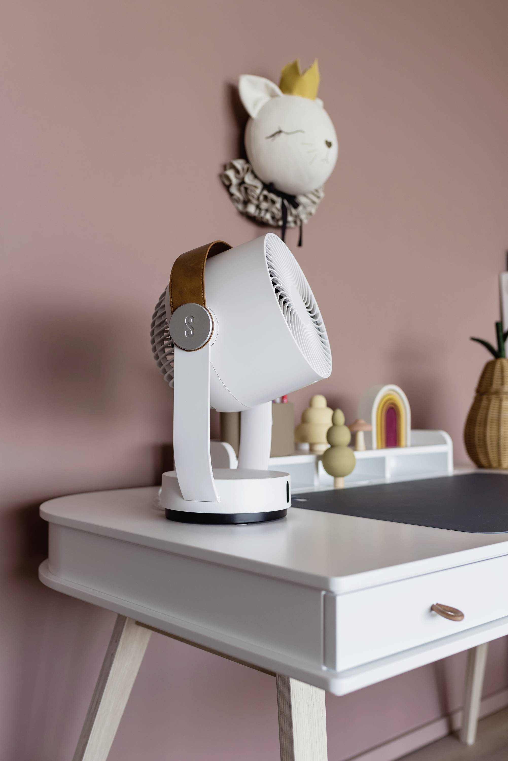 Stadler Form Leo 3D-Luftzirkulator 18W (L x B x H) 205 x 240 x 330mm Weiß Schwenkbar, Timer