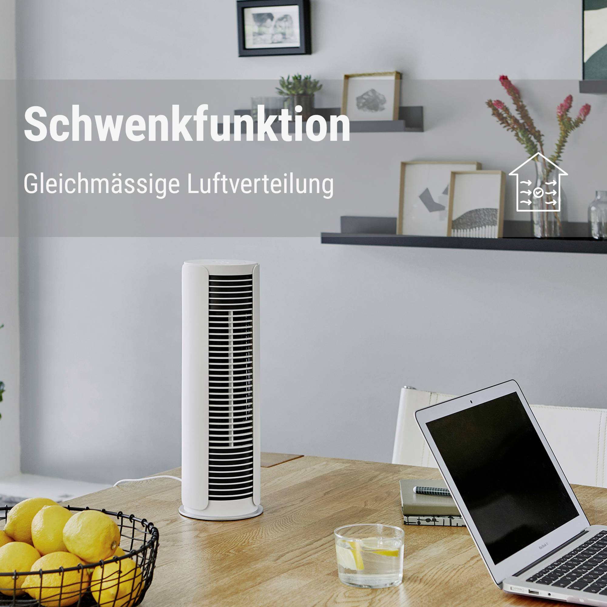 Stadler Form Peter little Tischventilator 9W (Ø x H) 10.9cm x 361mm Weiß Schwenkbar