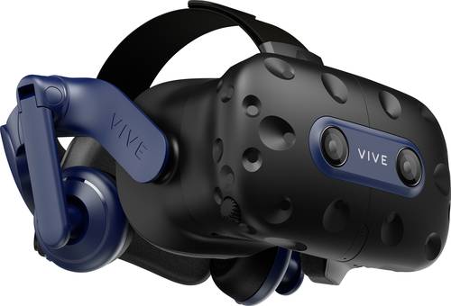 HTC Vive Pro 2 Virtual Reality Brille Schwarz inkl. Bewegungssensoren, mit integriertem Soundsystem