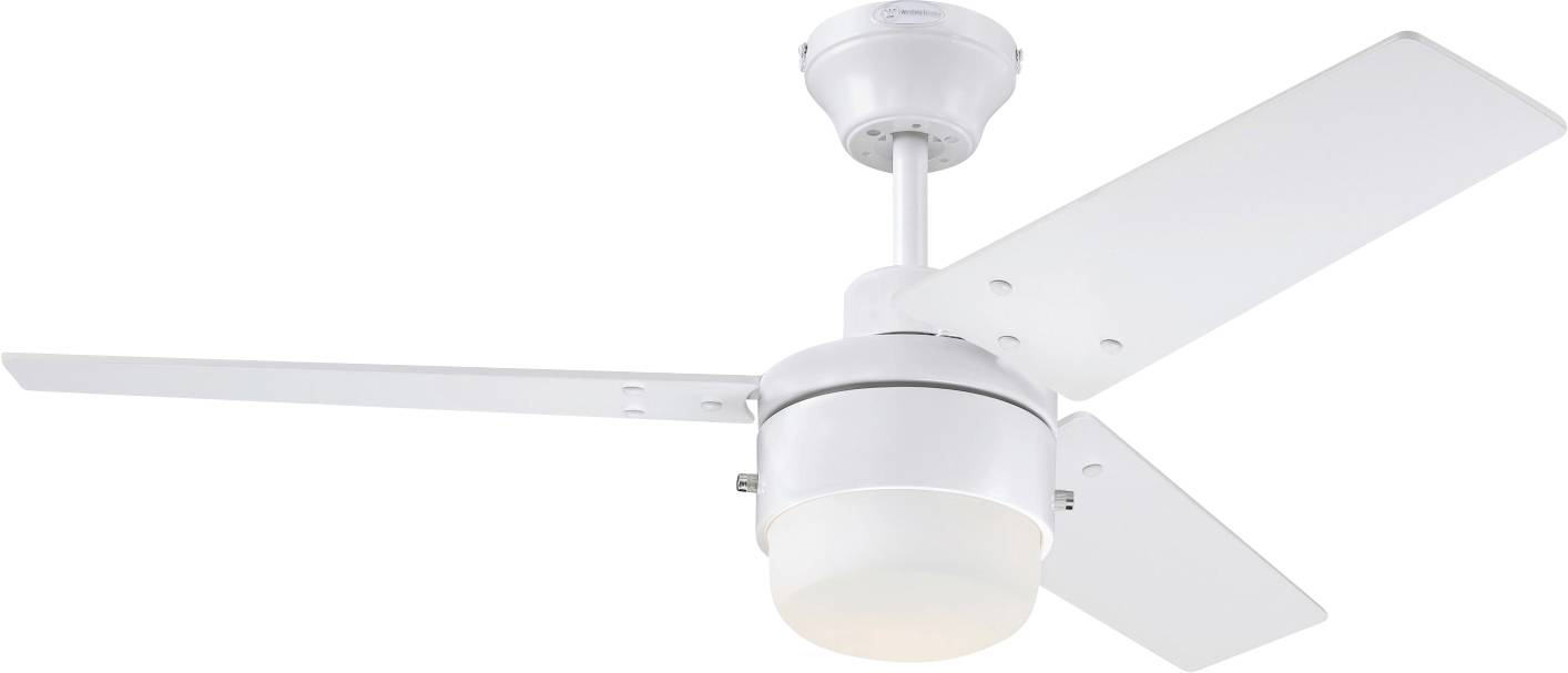 Westinghouse Talia Deckenventilator 39 W (Ø x H) 105 cm x 36.5 cm Weiß Winterbetrieb, mit Beleuchtung, Wendbare Flügel