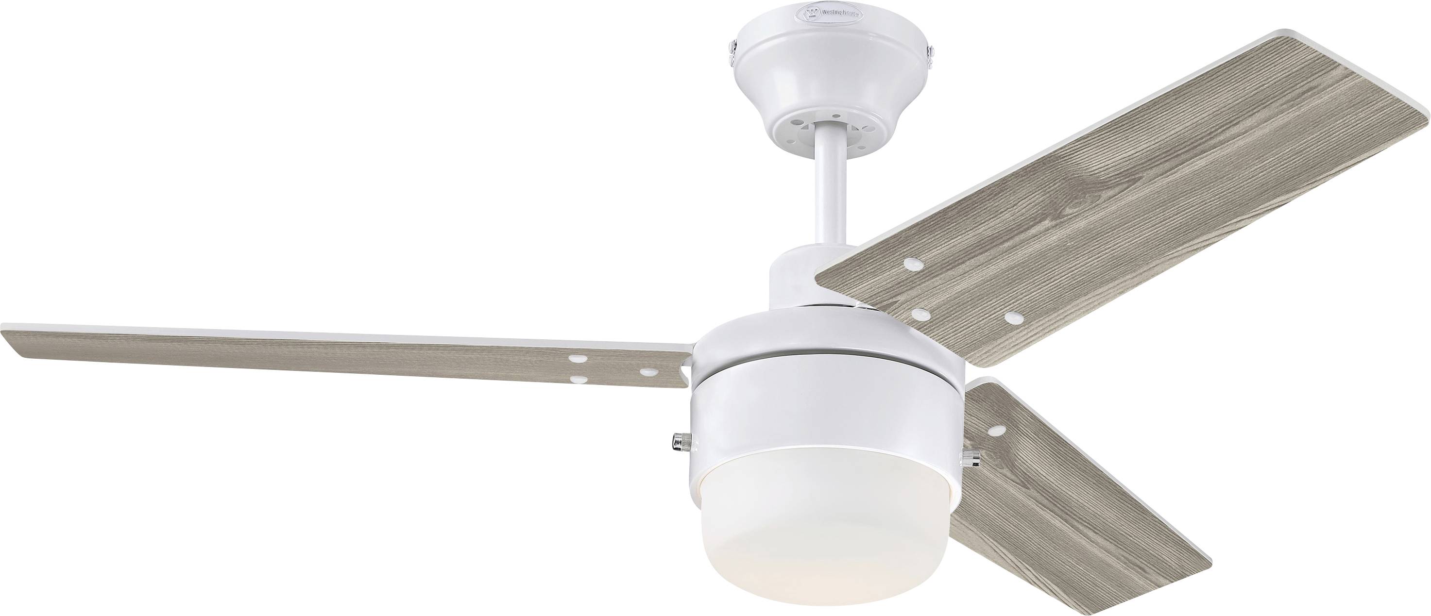 Westinghouse Talia Deckenventilator 39W (Ø x H) 105cm x 36.5cm Weiß Winterbetrieb, mit Beleuchtung, Wendbare Flügel