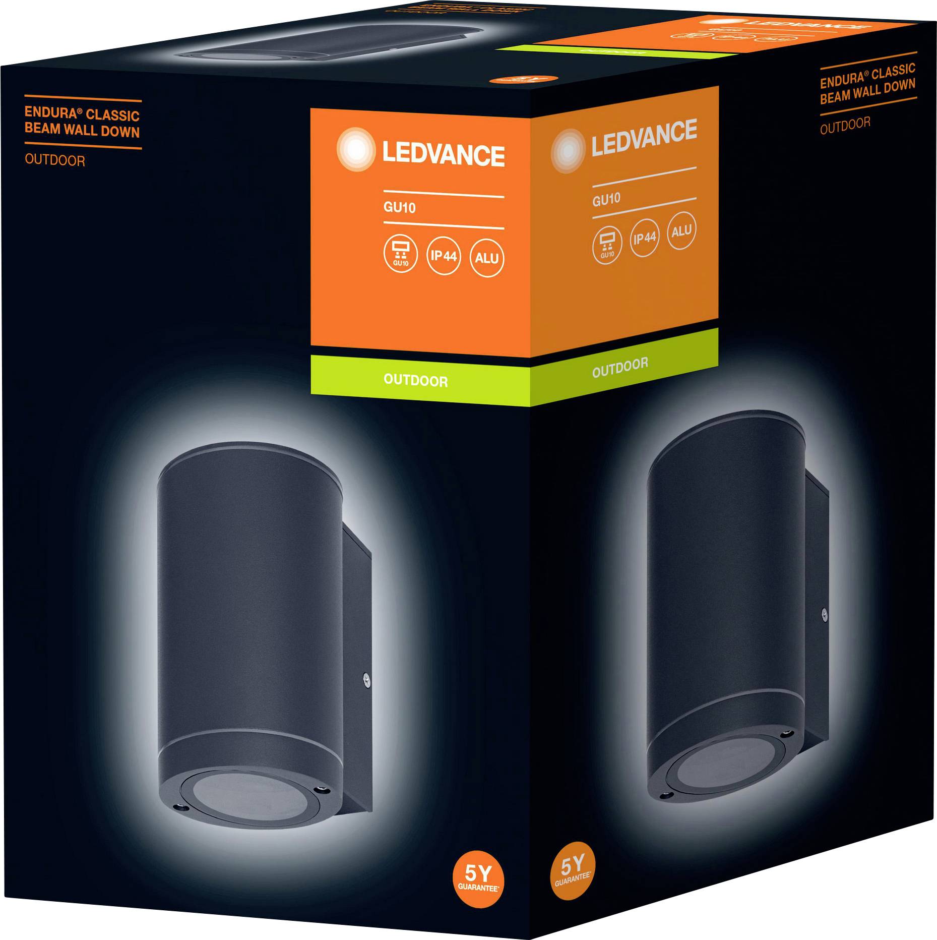 LEDVANCE Endurac Classic Beam Up 4058075554535 Außenwandleuchte E27 Dunkelgrau