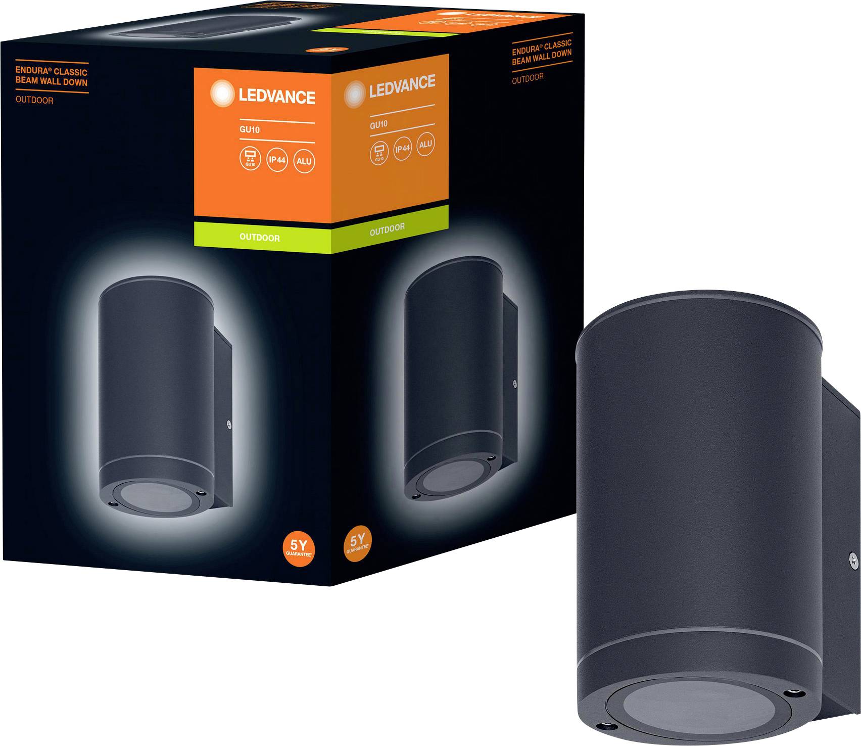 LEDVANCE Endurac Classic Beam Up 4058075554535 Außenwandleuchte E27 Dunkelgrau