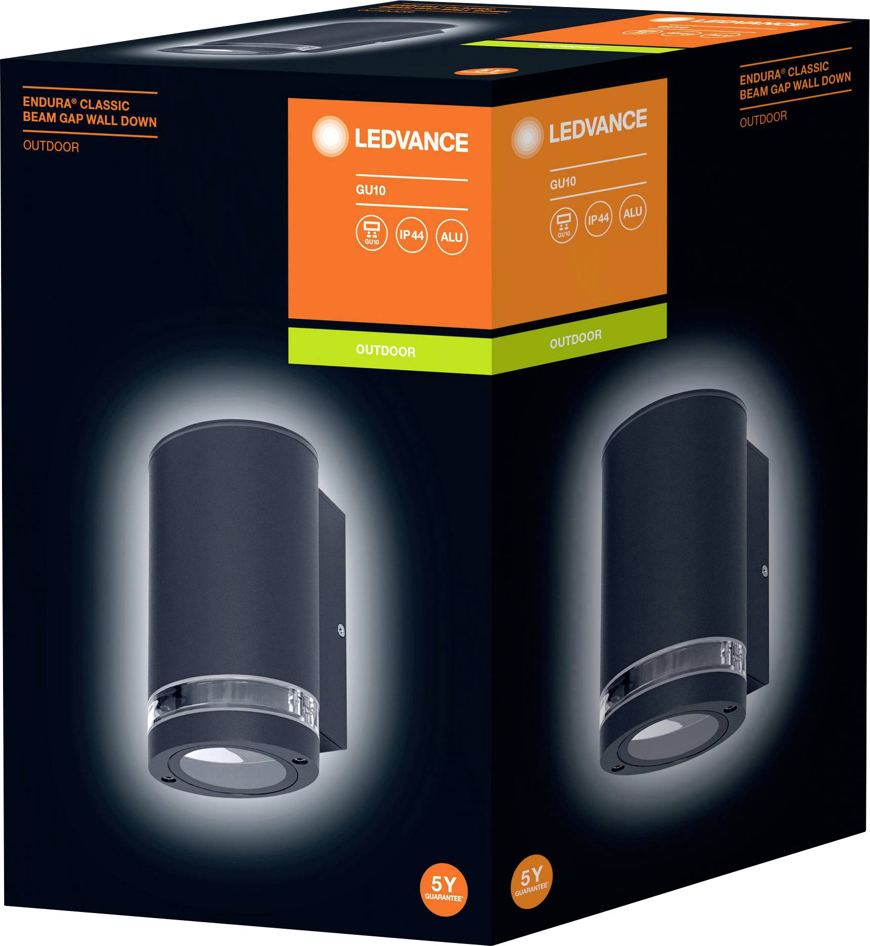LEDVANCE Endurac Classic Beam Up 4058075554511 Außenwandleuchte E27 Dunkelgrau