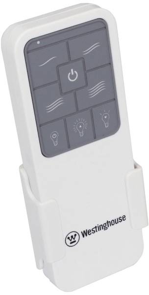 Westinghouse Tristan Deckenventilator 49W (Ø x H) 132cm x 36.6cm Weiß/Edelstahl Winterbetrieb, mit Beleuchtung, mit Fernbedienung