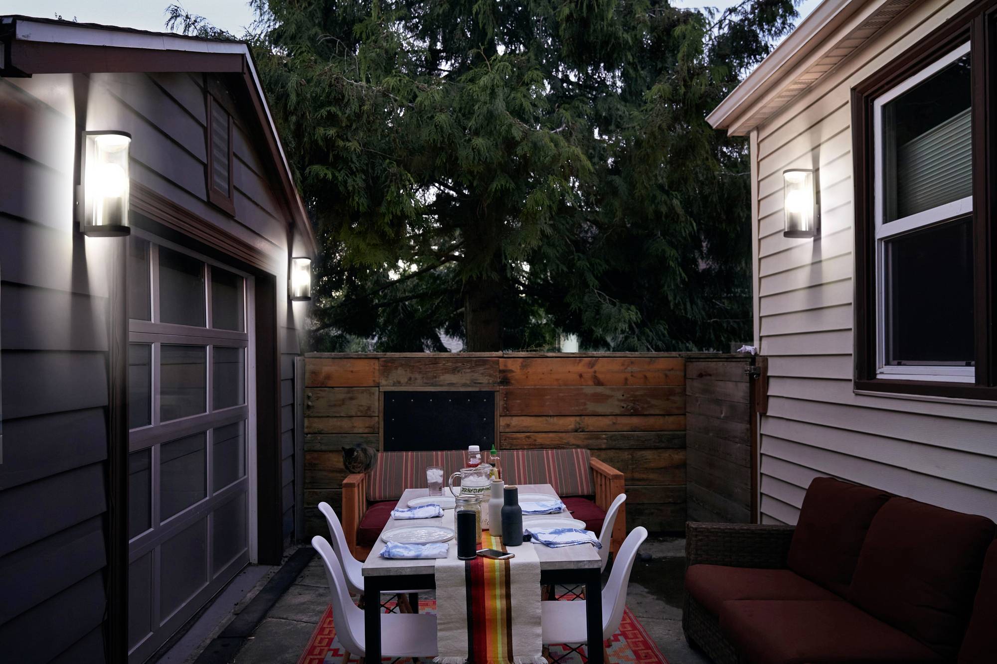 LEDVANCE Endurac Classic Tubular 4058075554450 Außenwandleuchte E27 Dunkelgrau