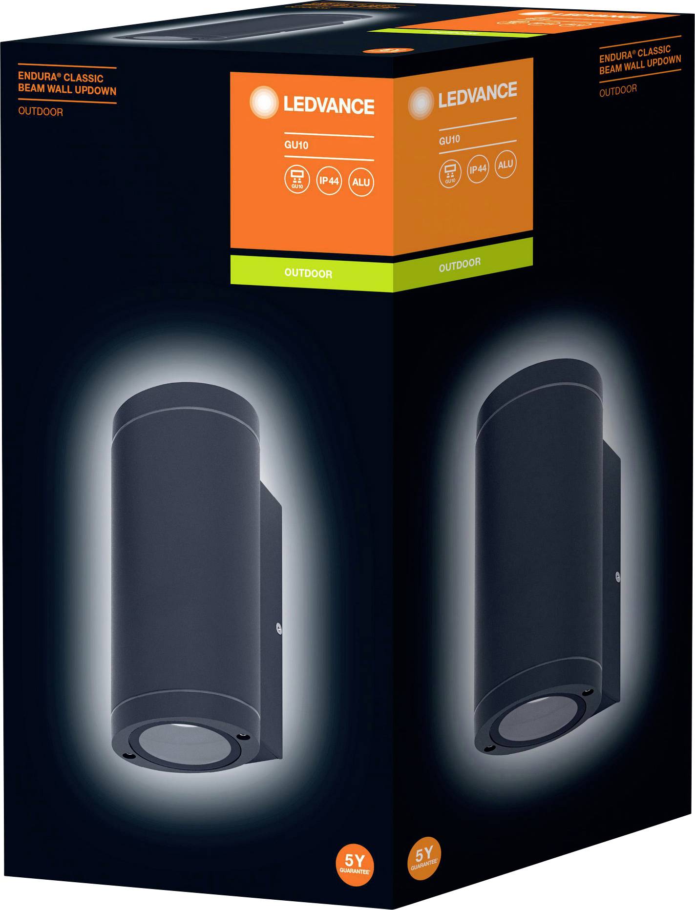 LEDVANCE Endurac Classic Beam Updown 4058075554573 Außenwandleuchte E27 Dunkelgrau