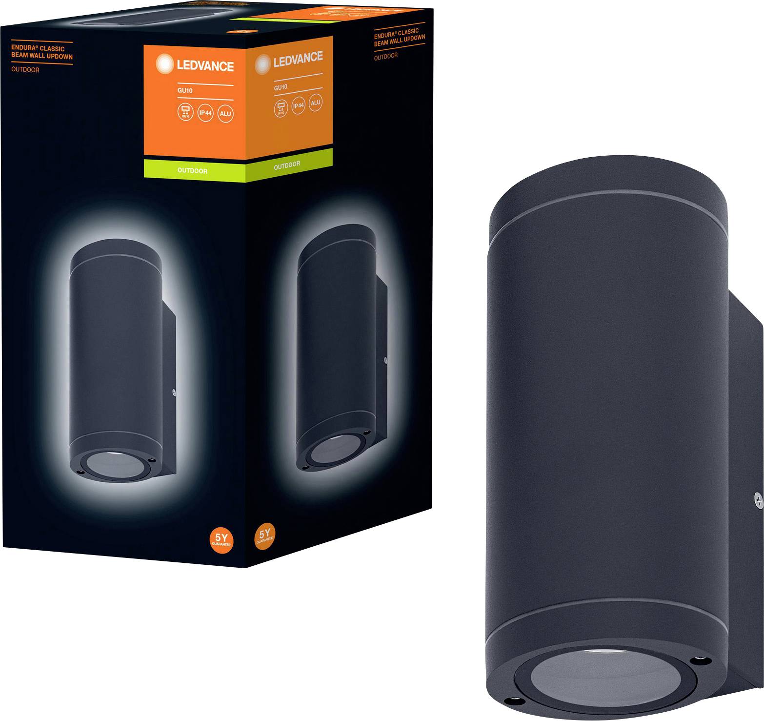 LEDVANCE Endurac Classic Beam Updown 4058075554573 Außenwandleuchte E27 Dunkelgrau