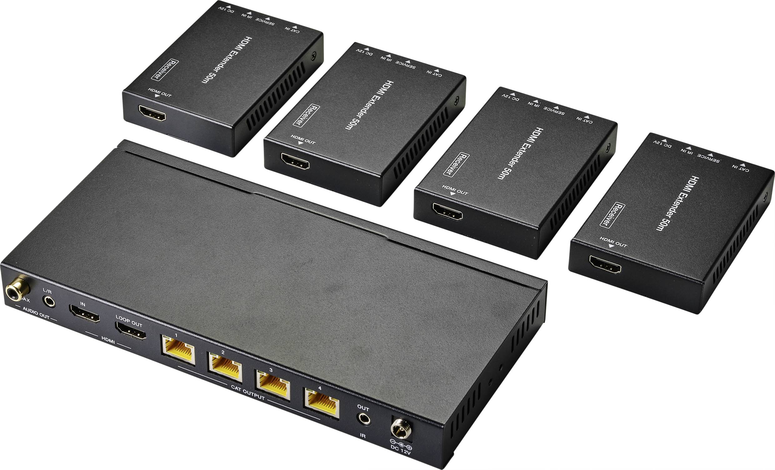 SpeaKa Professional SP-HDS-700 HDMI® HDMI Extender über Netzwerkkabel RJ45 50m