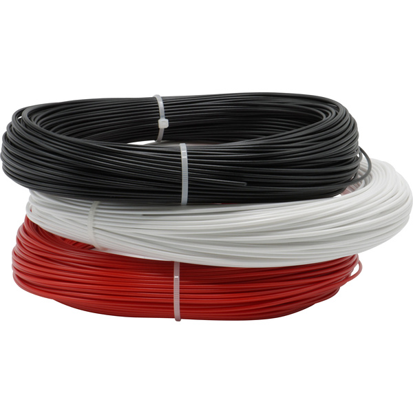 Renkforce RF-4738582 Filament ABS 1.75mm 600g Schwarz, Weiß, Rot 1St.