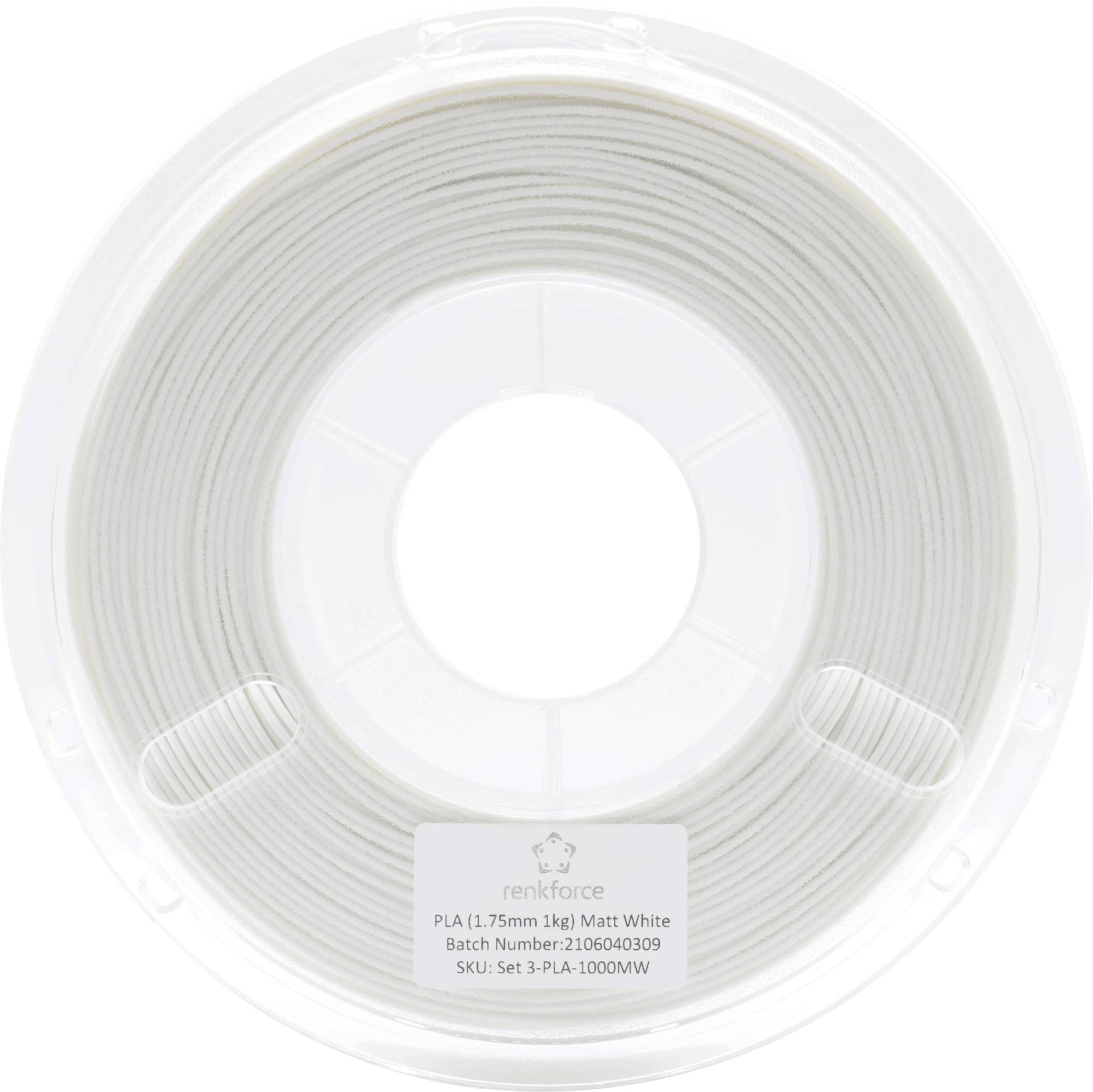 Renkforce RF-4738600 Filament PLA 1.75 mm 1000 g Weiß (matt) 1 St.