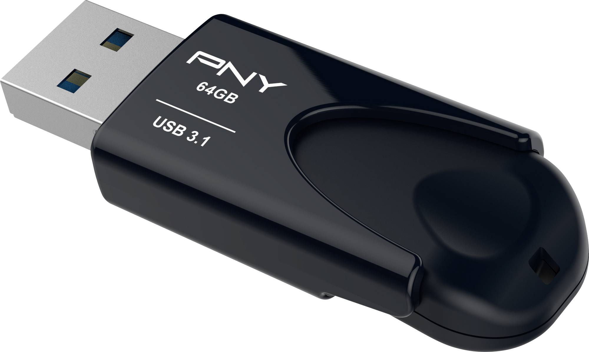 PNY Attaché 4 3.1 64GB USB-Stick 64 GB Schwarz FD64GATT431KK-EF USB 3.1 Gen 1