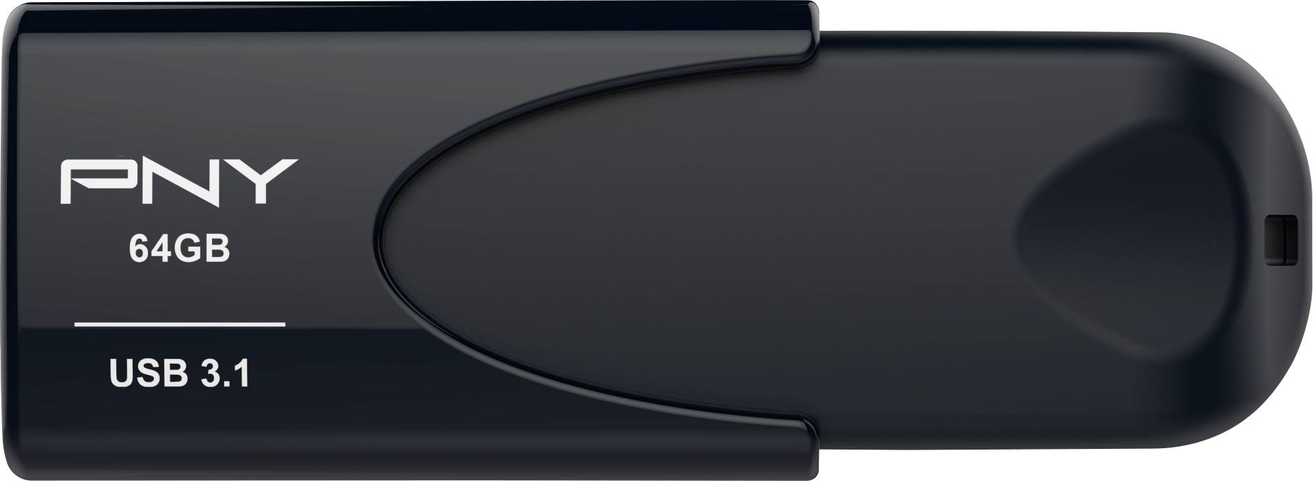 PNY Attaché 4 3.1 64GB USB-Stick 64 GB Schwarz FD64GATT431KK-EF USB 3.1 Gen 1
