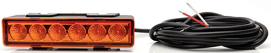 WAS Frontblitzer / Straßenräumer W117 898.1 12 V, 24V über Bordnetz Aufbau, Einbau, Schraubmontage Orange