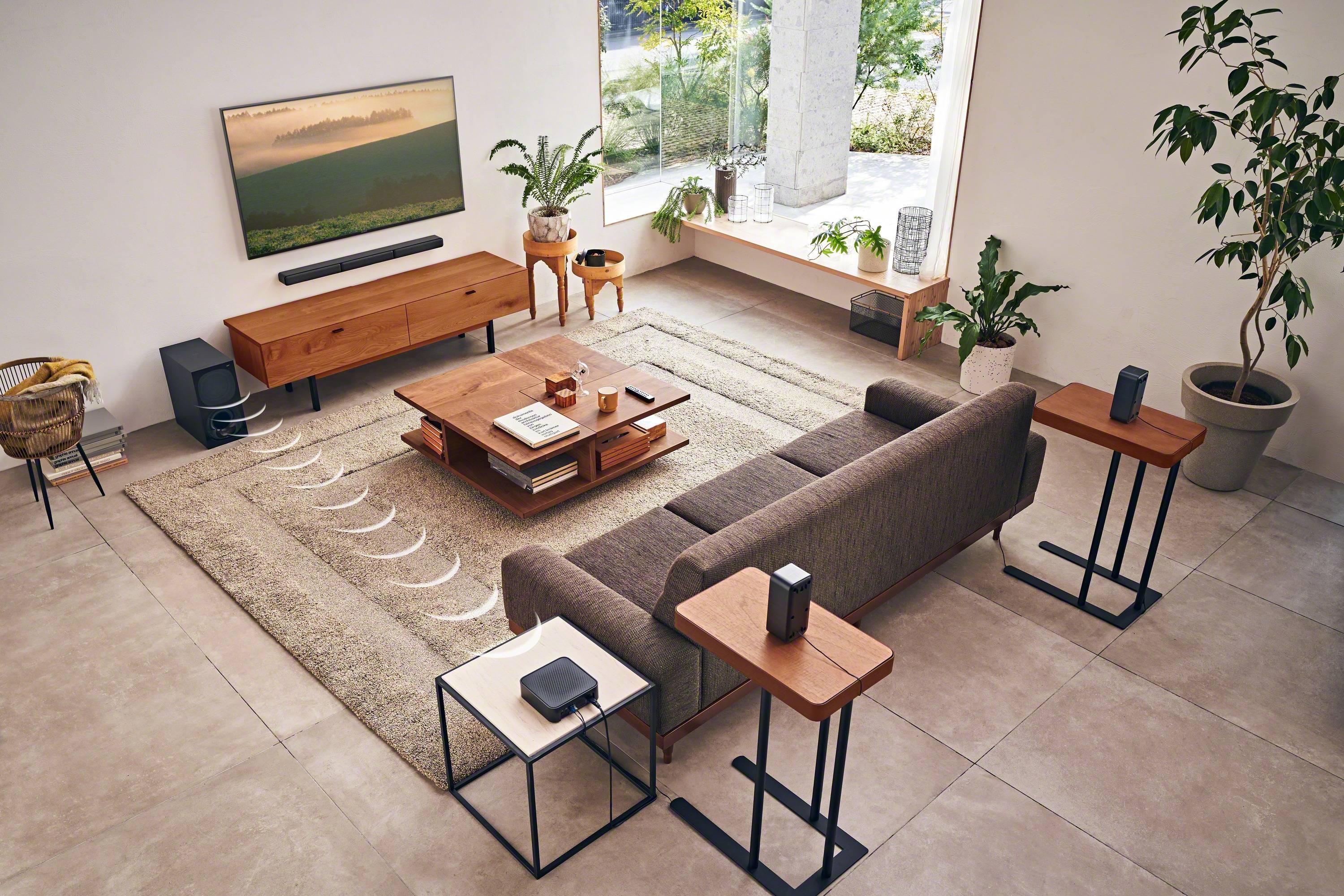 Sony HT-S40R Soundbar Schwarz inkl. kabelgebundenem Subwoofer, Bluetooth®, USB