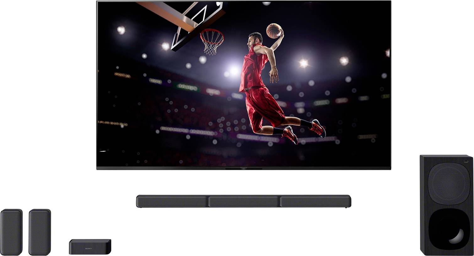 Sony HT-S40R Soundbar Schwarz inkl. kabelgebundenem Subwoofer, Bluetooth®, USB