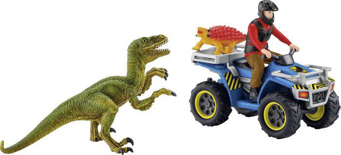 Schleich 41466 Flucht auf Quad vor Velociraptor