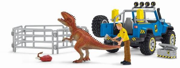Schleich 41464 Geländewagen mit Dino-Außenposten