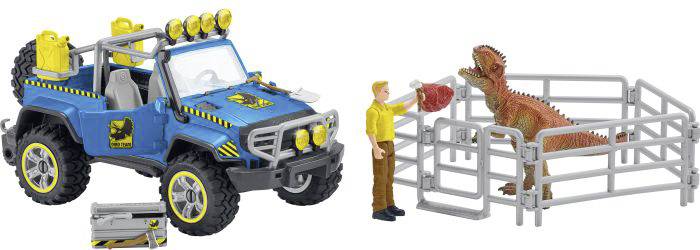 Schleich 41464 Geländewagen mit Dino-Außenposten