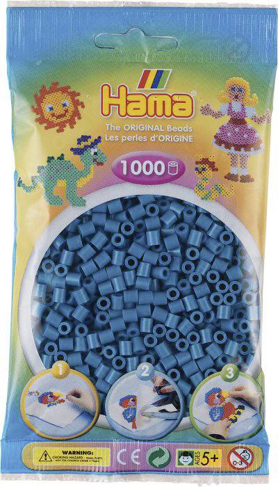 Hama® Beutel mit Perlen Petrol 1000 Stück 207-83