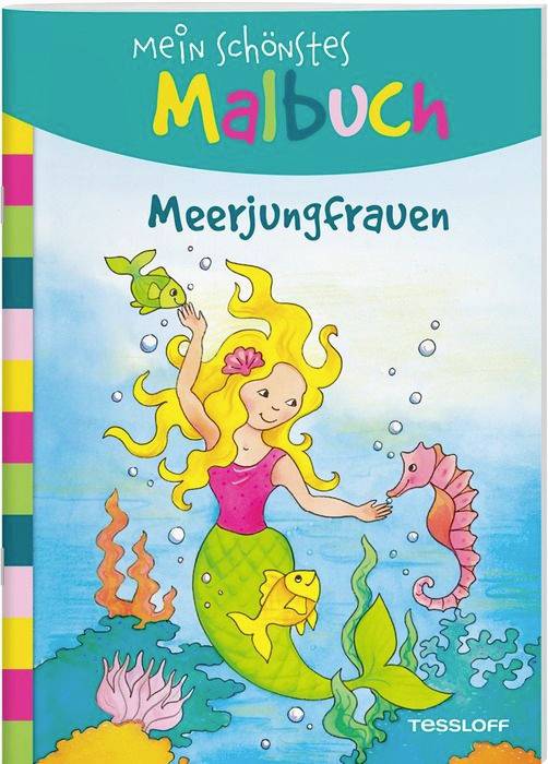 Mein schönstes Malbuch. Meerjungfrauen