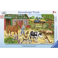 Ravensburger 06035 Rahmenpuzzle Glückliches Bauernhofleben 15 Teile 6035 Ravensburger 06035 Rahmenpuzzle Glückliches Bauernhofleben 15 Teile 6035