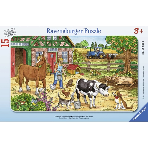 Ravensburger 06035 Rahmenpuzzle Glückliches Bauernhofleben 15 Teile 6035 Ravensburger 06035 Rahmenpuzzle Glückliches Bauernhofleben 15 Teile 6035
