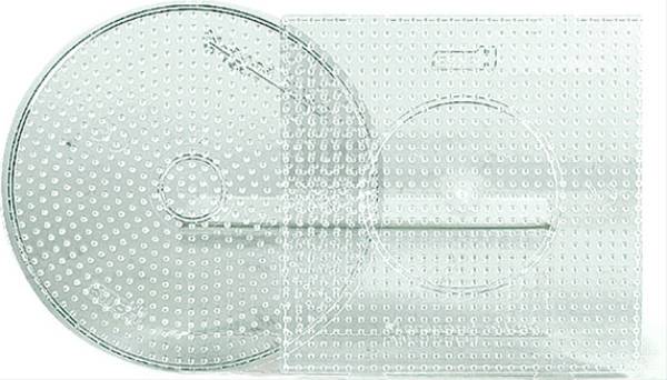 Vedes Hama® Bügelperlen Midi - 2er Set Stiftplatten im Beutel - Transparent großer K 226TR