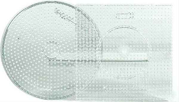 Vedes Hama® Bügelperlen Midi - 2er Set Stiftplatten im Beutel - Transparent großer K 226TR