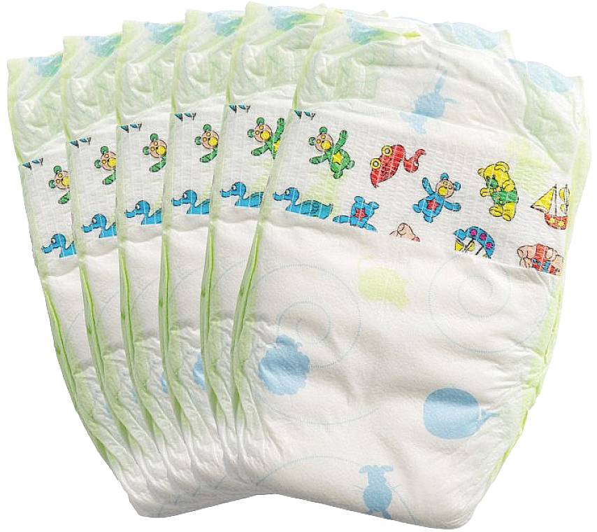 Vedes Puppenwindeln, 6 Stück, Gr. 35-50cm 6635