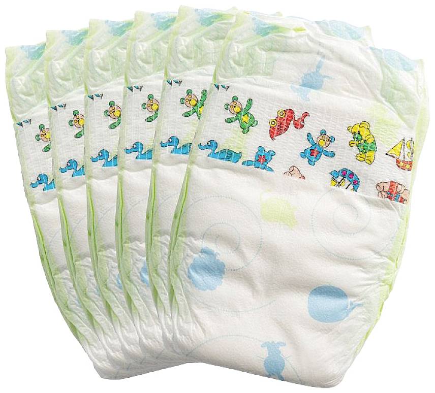 Vedes Puppenwindeln, 6 Stück, Gr. 35-50cm 6635