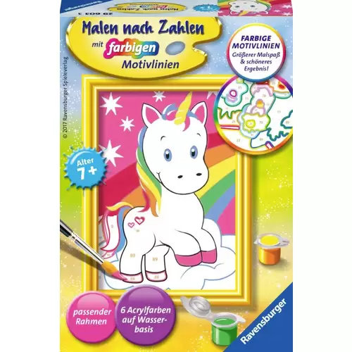 Ravensburger 29603 Malen nach Zahlen: Süßes Einhorn Ravensburger 29603 Malen nach Zahlen: Süßes Einhorn