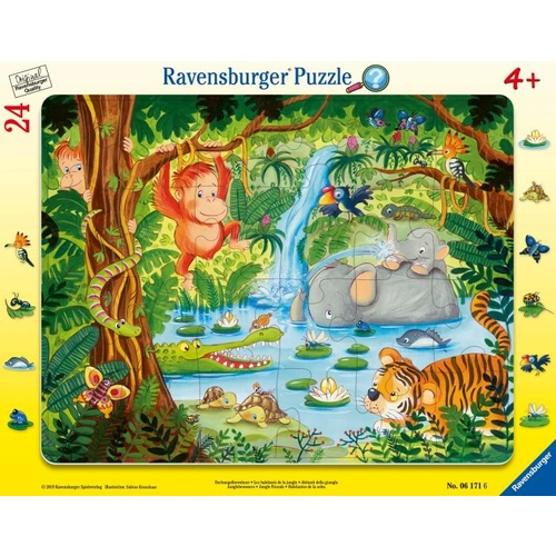 Ravensburger 06171 Rahmenpuzzle Dschungelbewohner 24 Teile 6171 Ravensburger 06171 Rahmenpuzzle Dschungelbewohner 24 Teile 6171