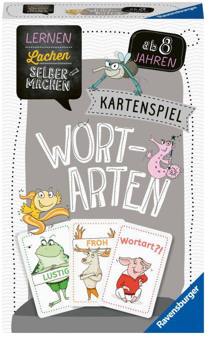 Ravensburger Ravensburger 80353 Lernen Lachen Selbermachen: Kartenspiel Wortarten 80353 Anzahl Spieler (max.): 4