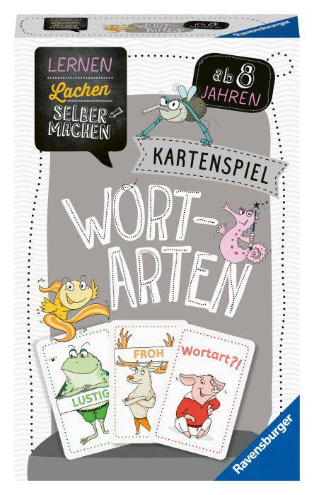 Ravensburger Ravensburger 80353 Lernen Lachen Selbermachen: Kartenspiel Wortarten 80353 Anzahl Spieler (max.): 4